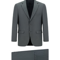 Orta Füme 7 Drop Slim Fit Dar Kesim Takım Elbise