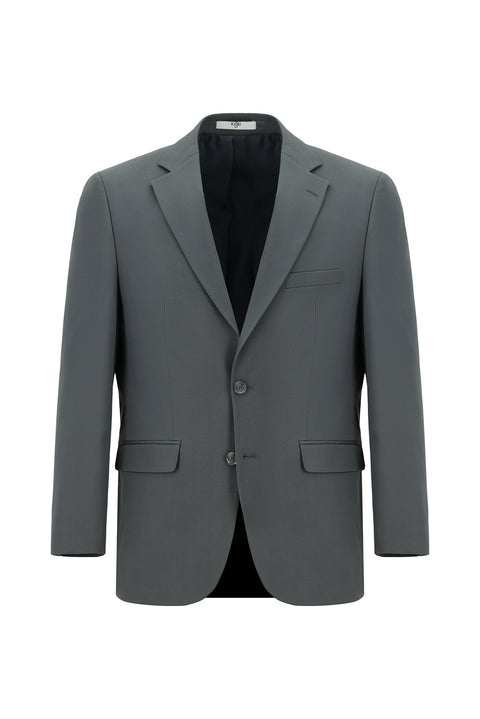 Medium Gray 4-Drop Relaxed Fit Suit