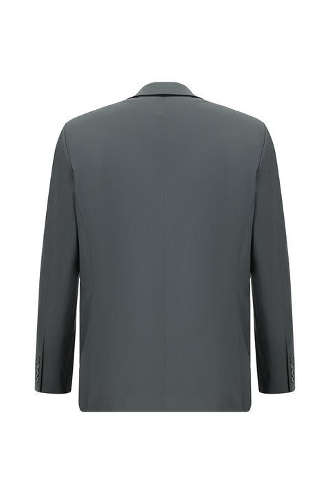 Medium Gray 4-Drop Relaxed Fit Suit