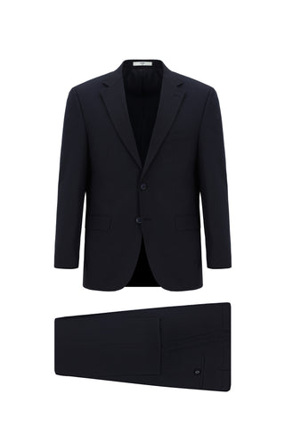  Koyu Lacivert 4 Drop Relaxed Fit Rahat Kesim Takım Elbise