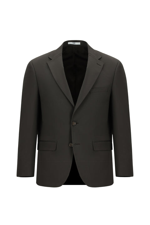 Dark Brown 4-Drop Relaxed Fit Suit