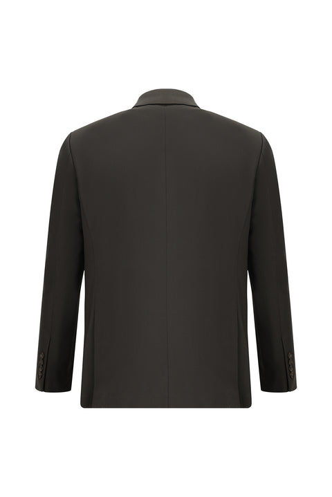 Dark Brown 4-Drop Relaxed Fit Suit