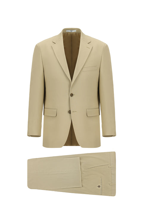 Light Beige 4-Drop Relaxed Fit Suit