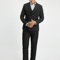 Dark Anthracite 7 Drop Slim Fit Narrow Cut Seasonal Double-Breasted Suit
