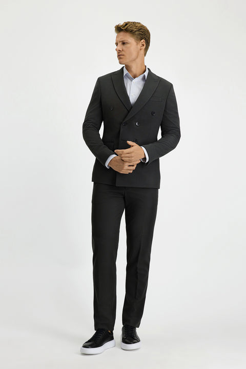 Dark Anthracite 7 Drop Slim Fit Narrow Cut Seasonal Double-Breasted Suit