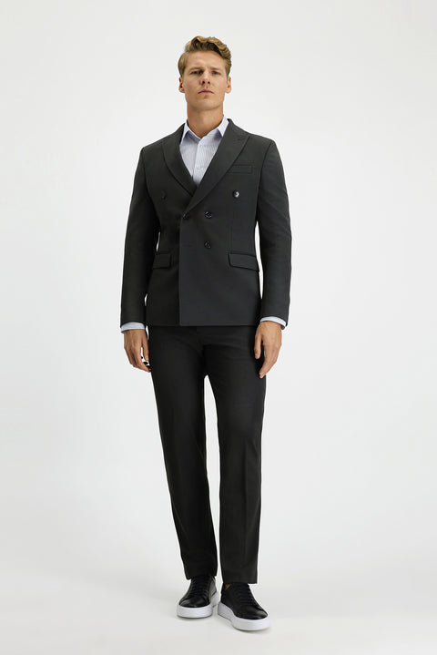 Dark Anthracite 6 Drop Regular Fit Standard Cut Seasonal Double-Breasted Suit