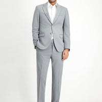 Light Grey 4 Drop Relaxed Fit Casual Suit