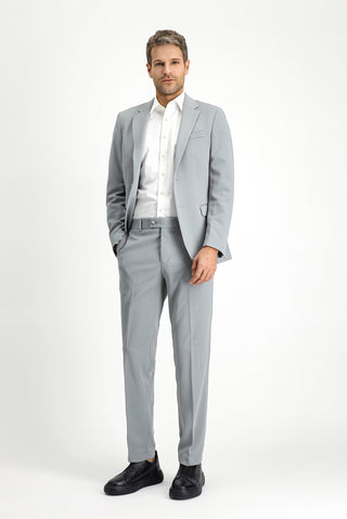  Açık Gri 6 Drop Regular Fit Standart Kesim Mevsimlik Takım Elbise