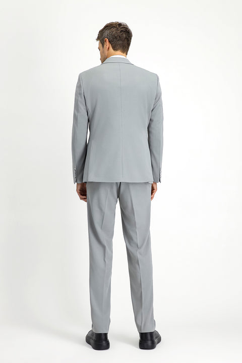 Light Grey 4 Drop Relaxed Fit Casual Suit