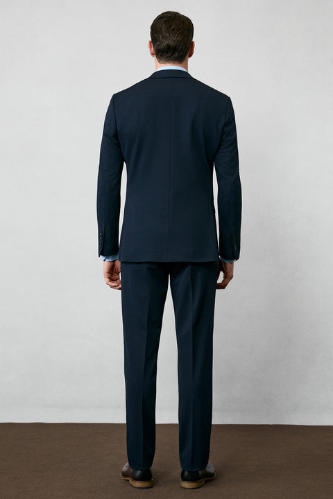 Dark Navy 4-Drop Relaxed Fit Casual Suit