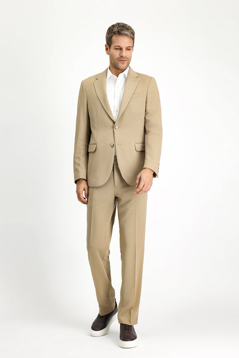 Light Beige 7 Drop Slim Fit Narrow Cut Seasonal Suit