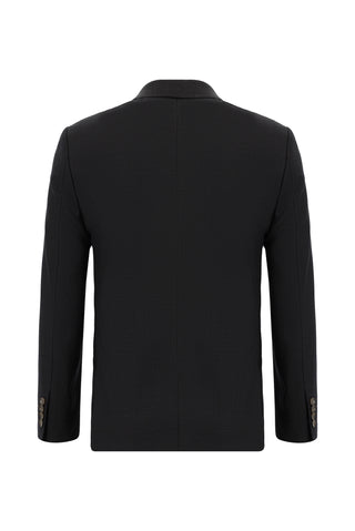  Orta Füme 7 Drop Super Slim Fit Eksra Dar Kesim Desenli Takım Elbise