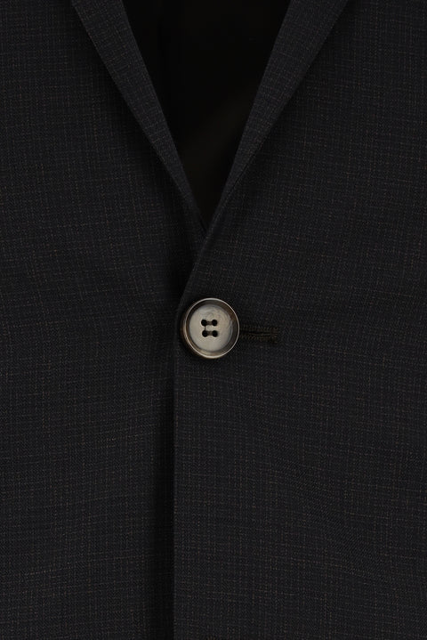 Medium Gray 7 Drop Super Slim Fit Extra Narrow Cut Patterned Suit
