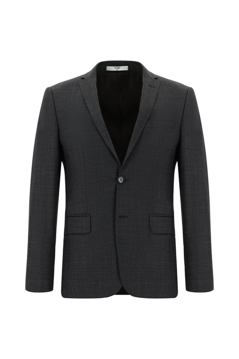 Dark Brown 7 Drop Super Slim Fit Extra Narrow Cut Patterned Suit