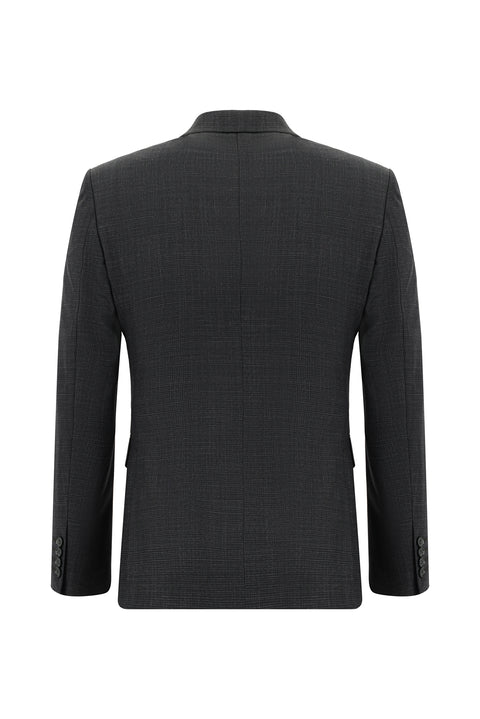 Dark Brown 7 Drop Super Slim Fit Extra Narrow Cut Patterned Suit
