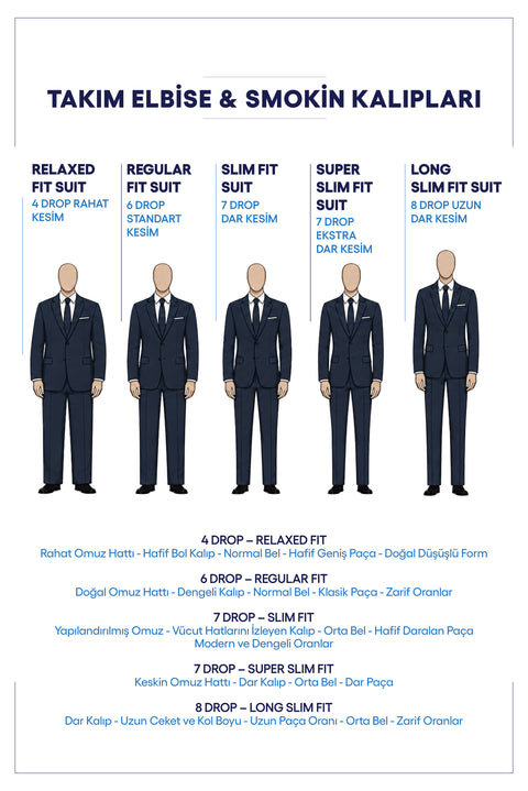 Dark Brown 7 Drop Super Slim Fit Extra Narrow Cut Patterned Suit