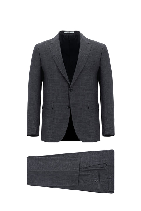 Light Navy Blue 7 Drop Slim Fit Narrow Cut Suit
