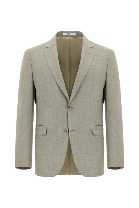Açık Vizon 7 Drop Slim Fit Dar Kesim Takım Elbise