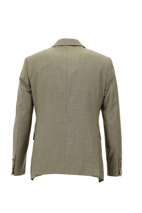 Medium Mink 7 Drop Slim Fit Patterned Suit
