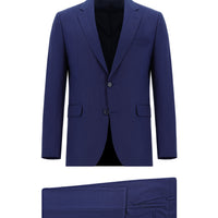 Light Navy Blue 7 Drop Slim Fit Narrow Cut Suit