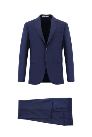 Koyu Lacivert 7 Drop Slim Fit Dar Kesim Takım Elbise