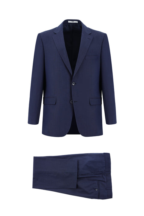 Dark Navy 4-Drop Relaxed Fit Suit