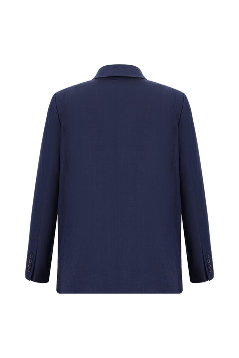 Dark Navy 4-Drop Relaxed Fit Suit