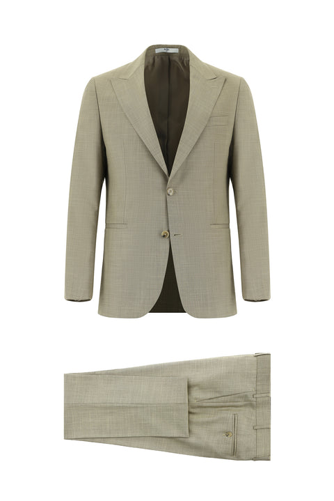 Camel 6 Drop Regular Fit Standard Cut Suit