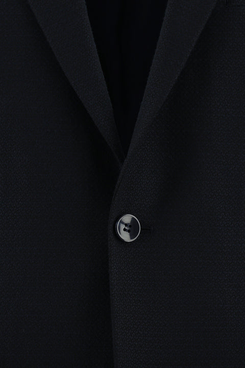Dark Navy 6 Drop Regular Fit Standard Cut Patterned Suit