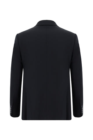  Koyu Lacivert 7 Drop Super Slim Fit Eksra Dar Kesim Desenli Kruvaze Takım Elbise