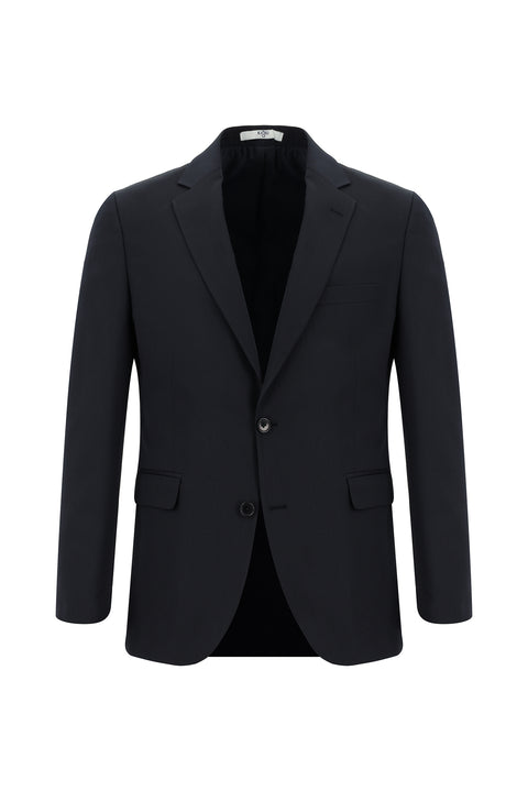 Dark Navy 7 Drop Slim Fit Patterned Suit