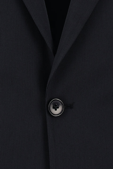 Dark Navy 7 Drop Slim Fit Patterned Suit