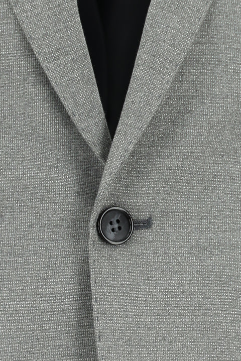 Medium Grey 6 Drop Regular Fit Standard Cut Patterned Suit