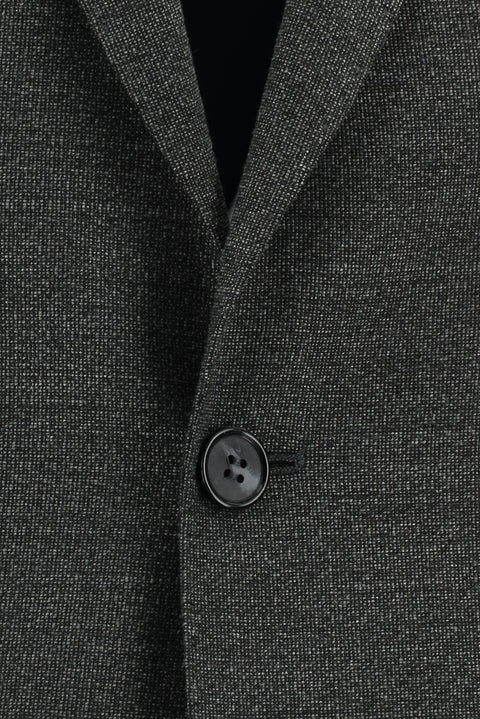 Dark Gray 7 Drop Slim Fit Patterned Suit