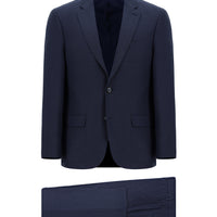 Dark Navy 7 Drop Slim Fit Patterned Suit