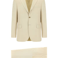 Off-white 4-drop relaxed fit patterned suit