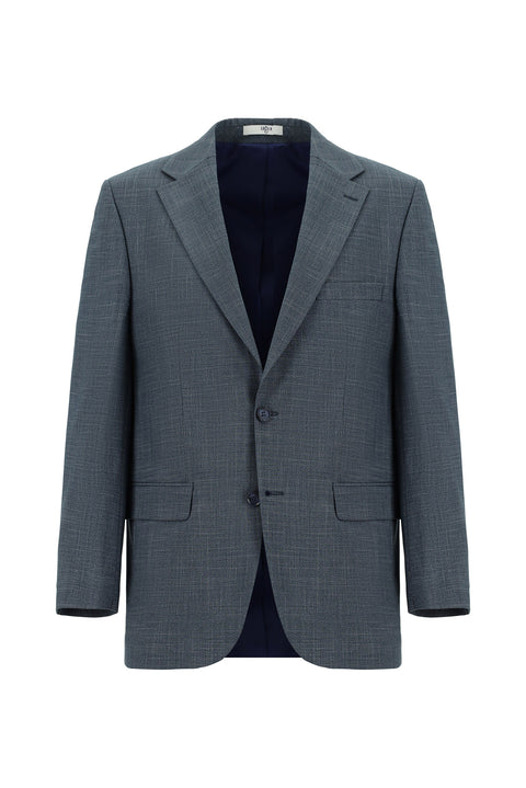 Indigo 4 Drop Relaxed Fit Patterned Suit