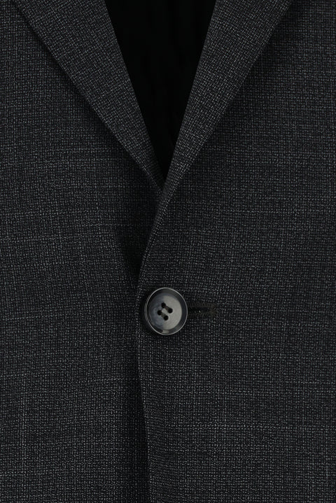 Dark Anthracite 4-Drop Relaxed Fit Patterned Suit