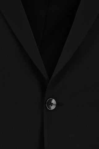 Siyah 7 Drop Super Slim Fit Eksra Dar Kesim Desenli Takım Elbise