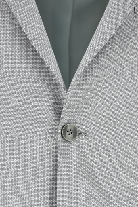 Light Gray 6 Drop Regular Fit Standard Cut Patterned Suit