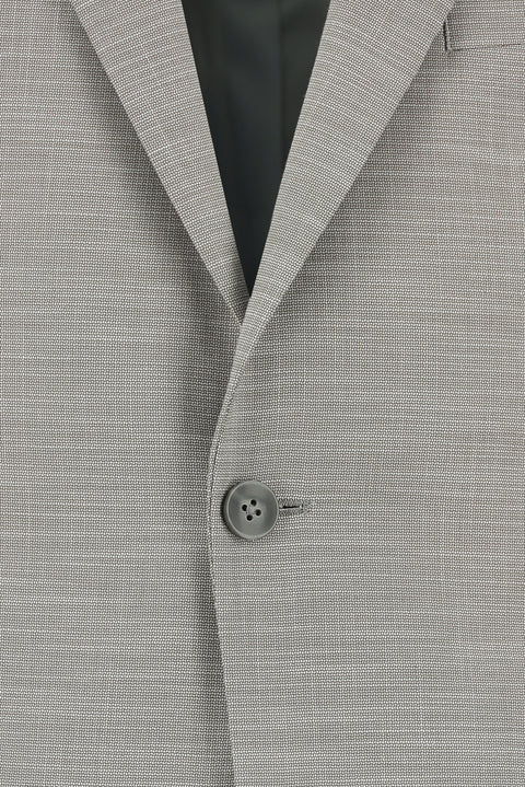 Medium Grey 7 Drop Slim Fit Patterned Suit