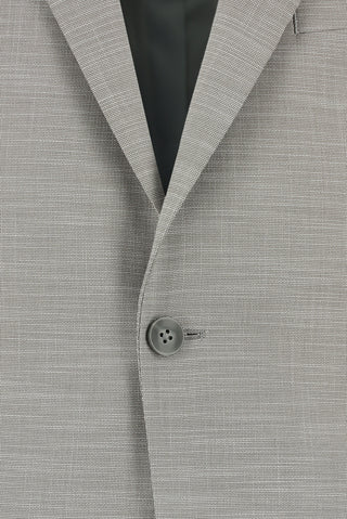 Orta Gri 7 Drop Super Slim Fit Eksra Dar Kesim Desenli Takım Elbise