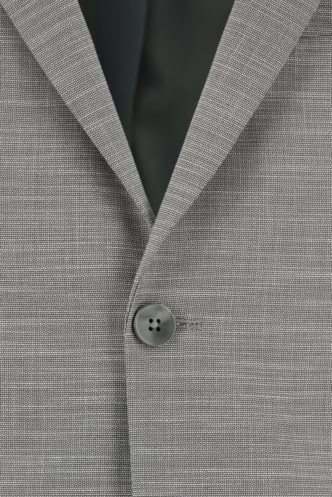 Light Gray 6 Drop Regular Fit Standard Cut Patterned Suit