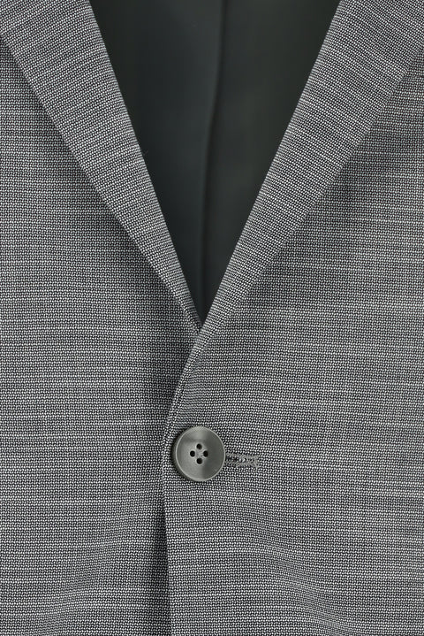 Medium Gray 7 Drop Super Slim Fit Extra Narrow Cut Patterned Suit