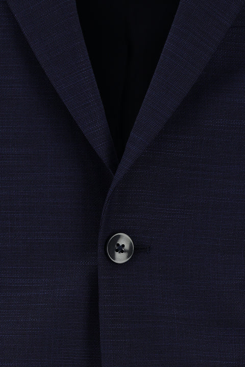 Medium Navy 7 Drop Slim Fit Patterned Suit