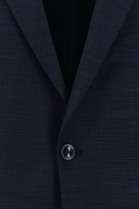 Dark Navy 6 Drop Regular Fit Standard Cut Patterned Suit