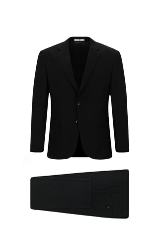  Siyah 7 Drop Slim Fit Dar Kesim Takım Elbise