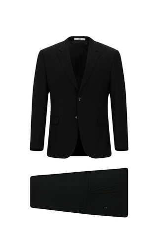  Siyah 7 Drop Slim Fit Dar Kesim Takım Elbise