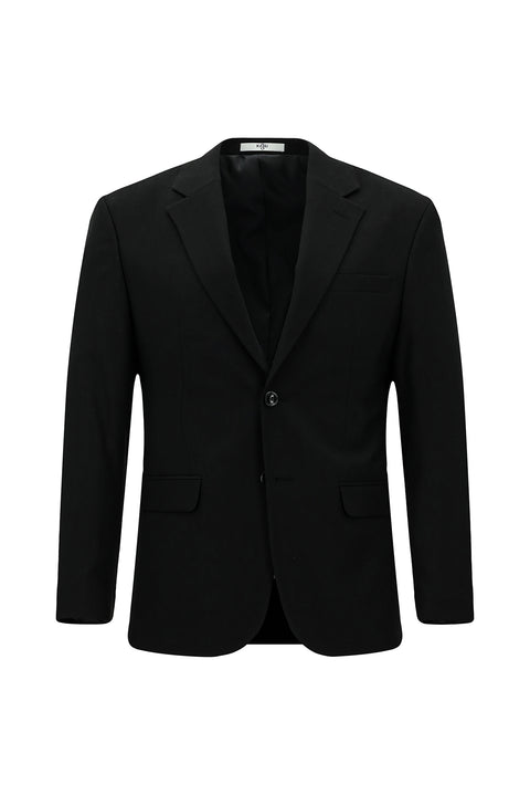 Black 7 Drop Slim Fit Patterned Suit