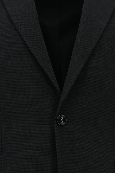 Black 7 Drop Slim Fit Patterned Suit